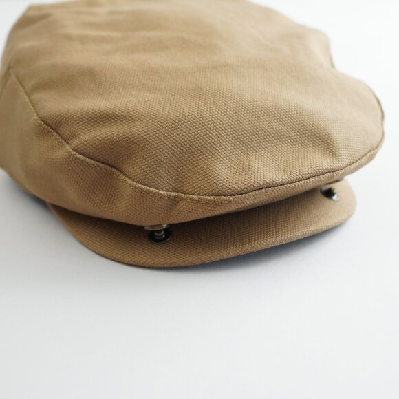 Duluth Trading Fire Hose Drivers Cap Newsboy Cabbie Cap Canvas Brown Mens Size M - Picture 9 of 14